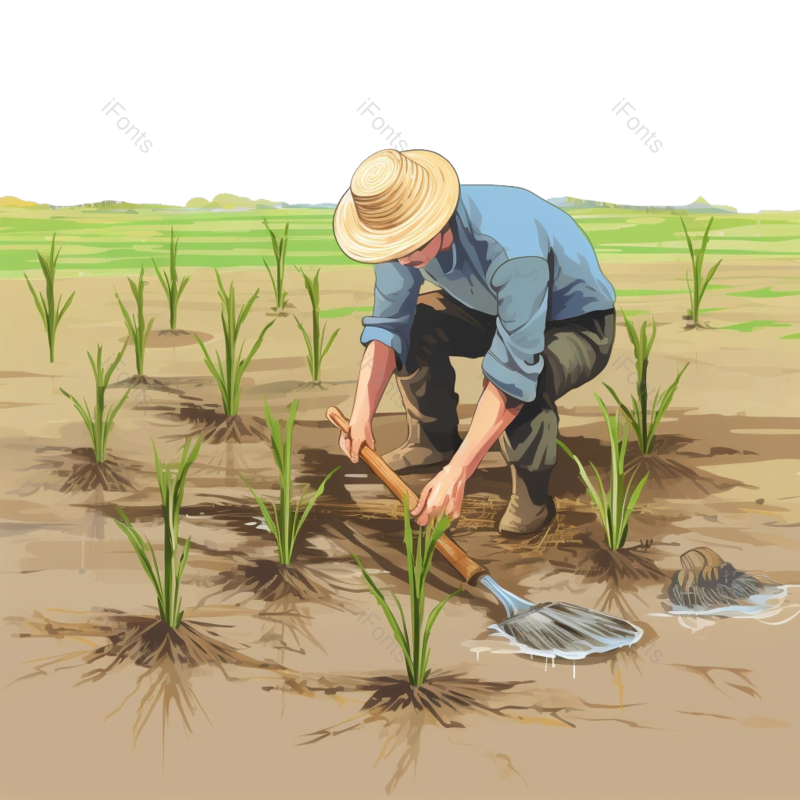 劳动图片,麦田元素,农场PNG,农田免抠素材